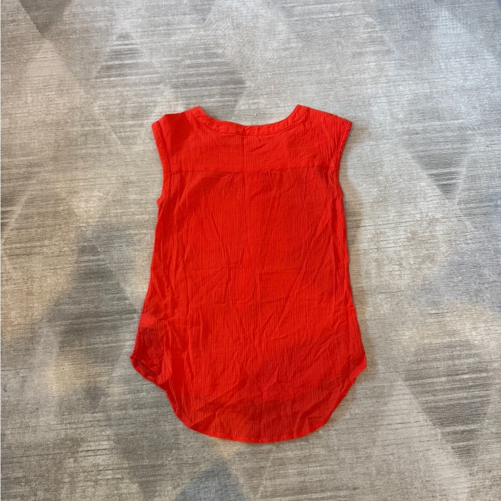 Red Buttoned Blouse - Picture 4 of 5